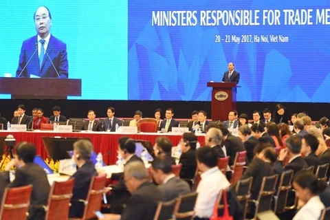 亚太经合组织第23届贸易部长会议全景。（图片来源：人民报网）