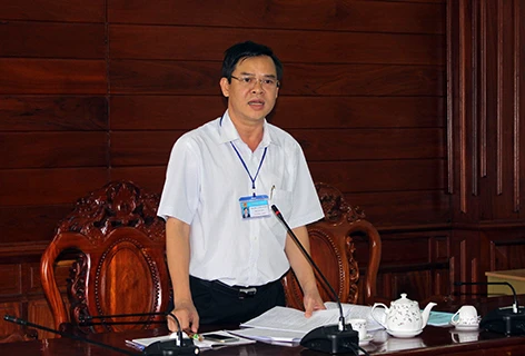 后江省人民委员会副主席张景宣在会上发表讲话。（图片来源：http://baohaugiang.com.vn） 