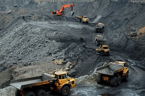 广宁省煤炭开采活动。
