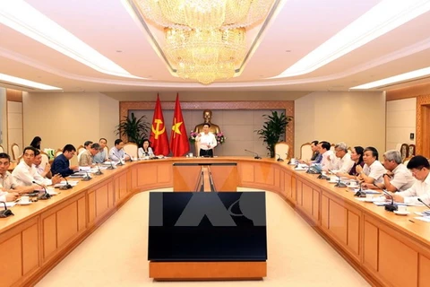 越南政府副总理在会上发表讲话。（图片来源：越通社）