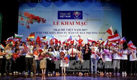 2017年越南夏令营开幕式。（图片来源：越通社）