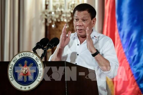 菲律宾总统杜特尔特。（图片来源：越通社）