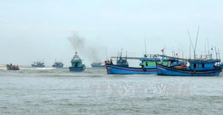 附图：越南渔船。（图片来源：越通社）