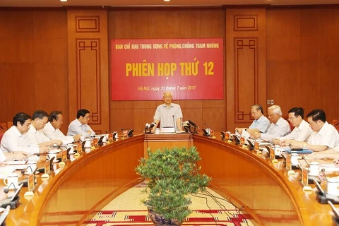 中央反腐败指导委员会第12次会议。（图片来源：越南之声）