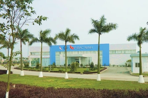 在北宁省建设的越南-新加坡工业区。（图片来源：人民报网）