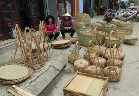 岱衣族人和侬族人的各种竹编产品。（图片来源：因特网）