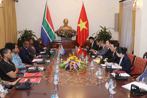 范平明与南非外交部长举行会谈