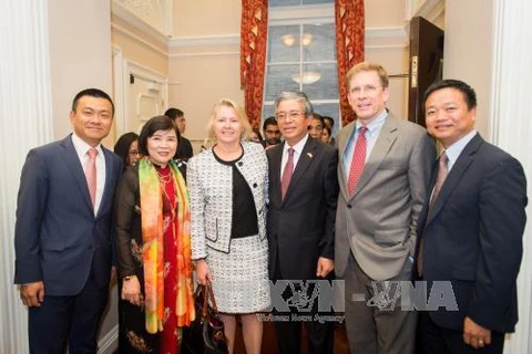 越南驻美国大使馆举行越南国庆招待会。（图片来源：越通社）