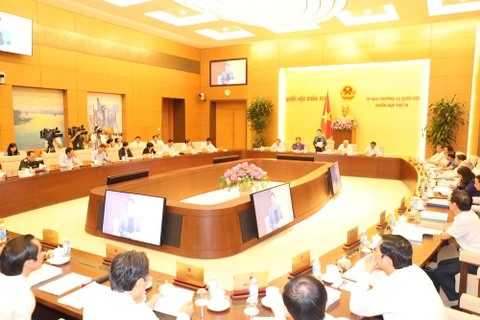 越南第十四届国会常委会第十四次会议现场(图片来源：越通社）