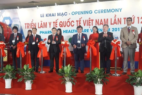 2017年第12届越南（胡志明市）国际医药、医疗器械展览会开幕仪式。（图片来源：因特网） 