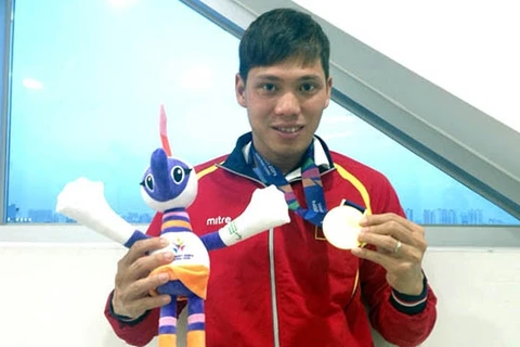 越南残疾运动员武青松。（图片来源：越南人民报）