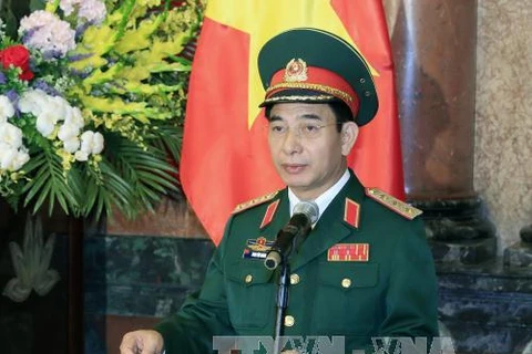 越南人民军总参谋长兼国防部副部长潘文江上将(图片来源：越通社）