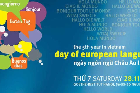 资料图：第六次欧洲语言日在河内举行（图片来源：《越南之声》）
