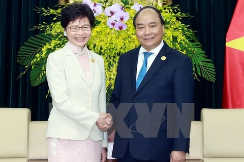 阮春福总理会见中国香港特别行政区行政长官林郑月娥