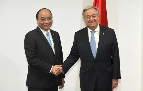 第31届东盟峰会：阮春福会见联合国秘书长和欧洲理事会主席