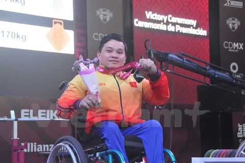 2017年世界残奥举重锦标赛：越南体育代表团夺一金两银 
