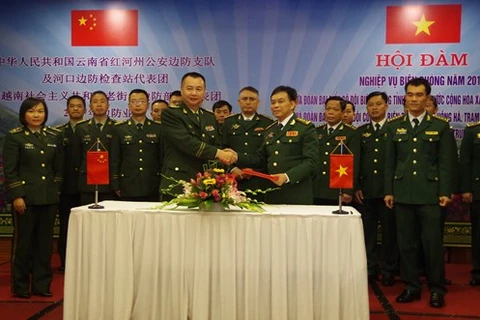 越南老街省边防与中国云南公安边防设立外事联络员及开通热线电话