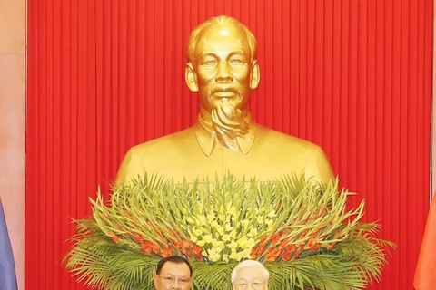 老挝人民革命党中央总书记、国家主席本扬·沃拉吉访越之行圆满结束