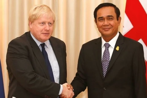 英国外长约翰逊访问泰国