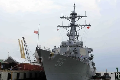 美国航空母舰即将访问岘港市