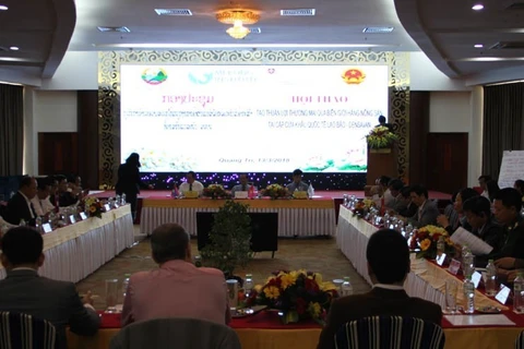 广治省与老挝沙湾拿吉省加强贸易合作
