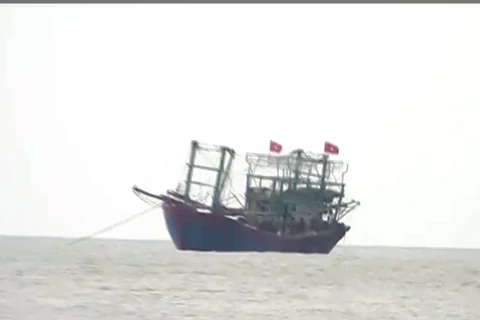 乂安省两艘渔船遇险