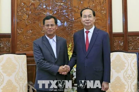 越南国家主席陈大光会见老挝公安部副部长