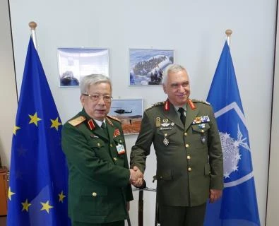 阮志咏上将率团出席欧盟军事委员会会议