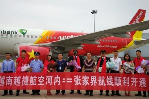 越南河内-中国张家界旅游航线正式开通