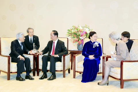越南国家主席陈大光会见日本明仁天皇