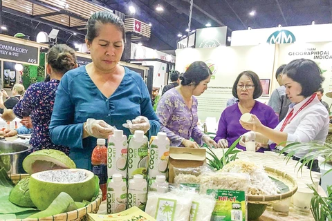 2018年Thaifex： 主题为“有机和天然之村”的越南展位吸引参观者的眼球