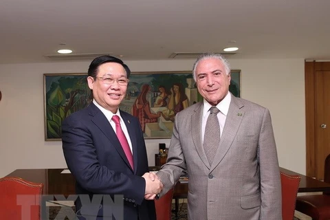 越南政府副总理王廷惠对巴西进行正式访问