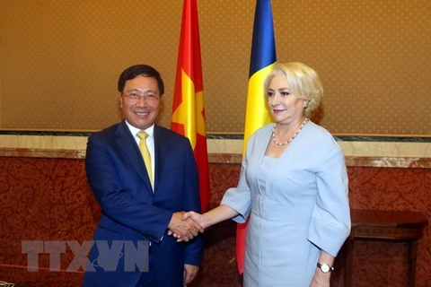 越南政府副总理兼外长范平明对罗马尼亚进行正式访问