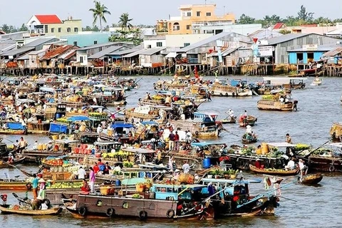 越南西部水上生活的引人入胜的景点