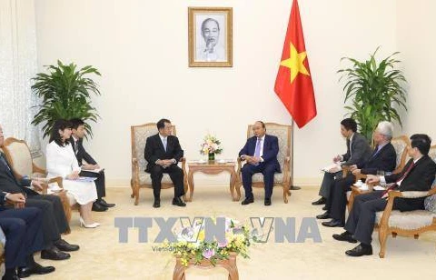 越南政府总理会见日本-湄公河议员联盟主席
