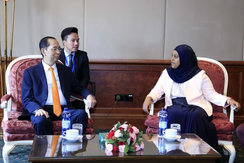 越南国家主席陈大光会见埃塞俄比亚参议院议长克里娅·易卜拉欣