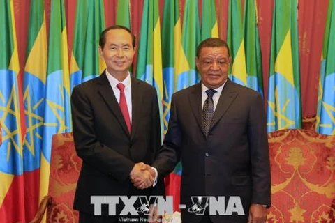 越南国家主席陈大光圆满结束对埃塞进行的国事访问