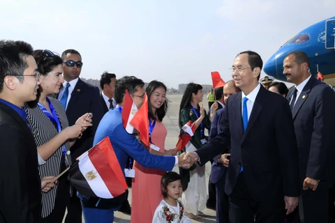 越南国家主席陈大光埃塞俄比亚和埃及行圆满结束