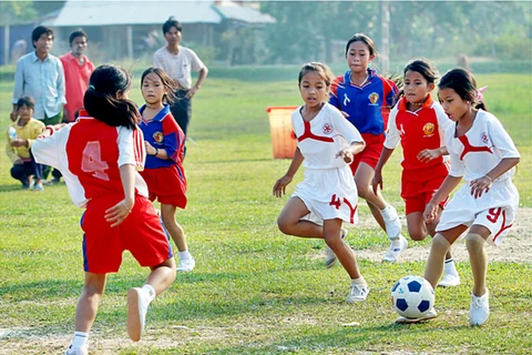 社区足球培训中心为越南足球培养人才