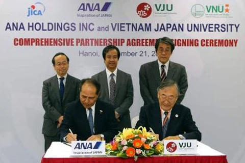 越日大学与日本ANA Holdings签署全面合作协议