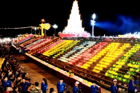 2018年崑山－劫泊秋季庙会祈安法会和放花灯活动在六头江上举行