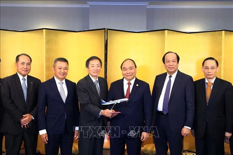 越南政府总理阮春福会见部分日本企业领导
