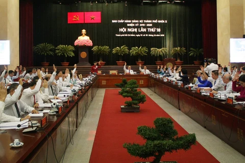 越共胡志明市第十届委员会第十八次全体会议开幕