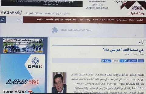 埃及媒体刊登有关胡志明主席和越埃关系的文章