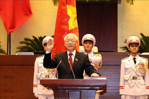 世界各国领导人向当选越南国家主席的阮富仲总书记致贺电
