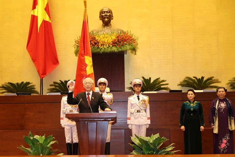 各国领导人继续致电祝贺越共中央总书记、国家主席阮富仲