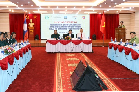 越南与老挝加强林业执法领域的合作