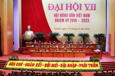 第七届越南农民协会全国代表大会隆重开幕