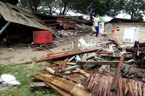 印尼万丹遭海啸袭击 死亡人数持续增加