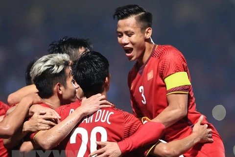 2019年亚洲杯热身赛：越南队以4比2击败菲律宾队